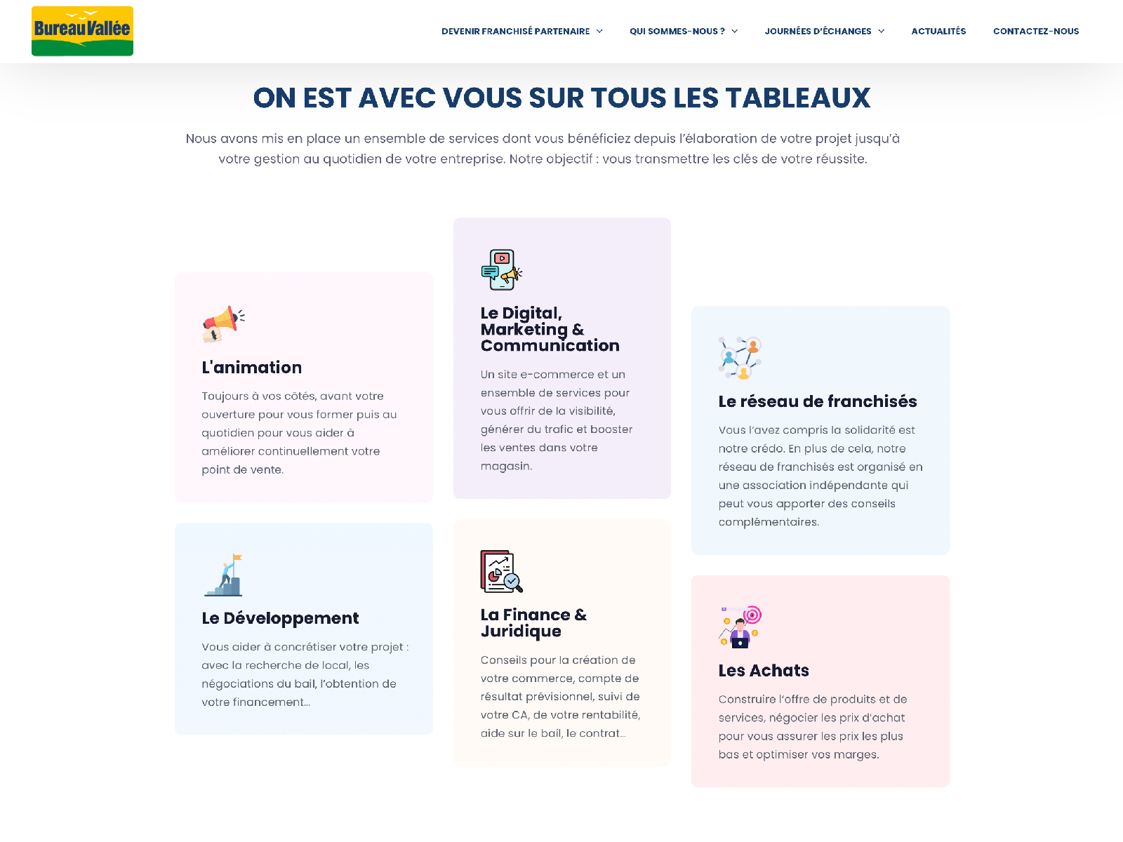 Bannières de campagnes Bureau Vallée